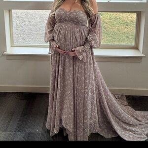 Elegant Floral Maxi Dress